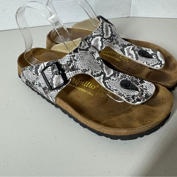 Papillio Birkenstock Snake Print Sandals Comfort Summer Shoes Size 41 - Picture 6 of 16